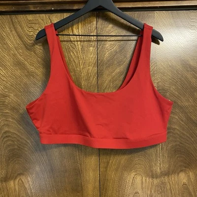 Fabletics 3X Red Women’s Sports Bra Athleisure Athletic EUC Yoga Run Activewear - Image 1 of 4