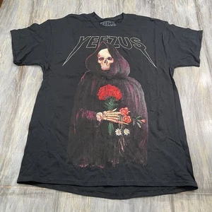 Camisa Yeezus Tour Reaper Adulto Grande Wes Lang Tour Merch Roses Camiseta Negra - Imagen 1 de 3