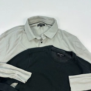 Theory Vevlet henely Shirt Mens Medium Blue long sleeve pullover outdoor lot 2 - Picture 1 of 12