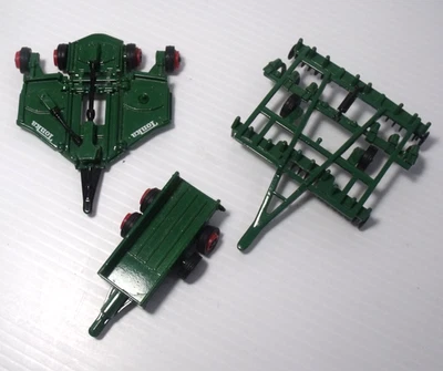 Tonka Farm Equipment 3pc Mixed Lot Trailer Field Cultivator and Rotary Cutter - Image 1 of 4