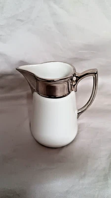 Schorndorf Bauer & Pfeiffer Art Deco Milchkännchen breite Silberränder - Bild 1 von 4