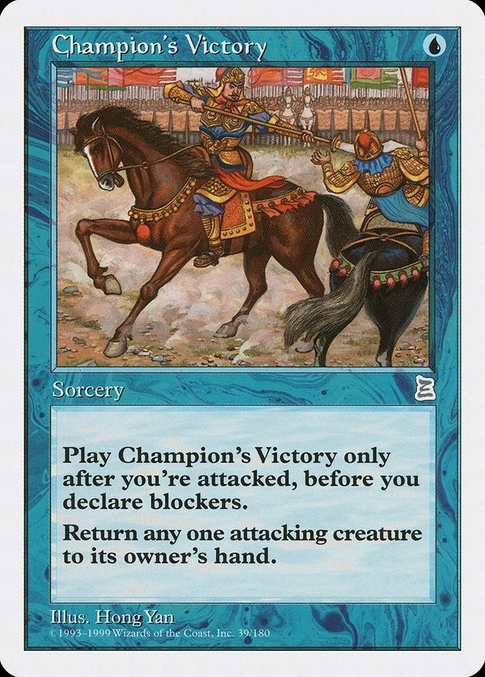 Champion's Victory Portal Three Kingdoms NM Blue Uncommon MAGIC CARD ABUGames - Image 1 of 1