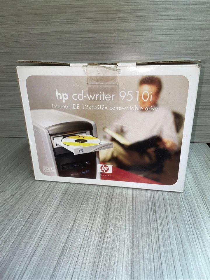 New HP CD Writer 9510i 12x 8x 32x CD-Rewritable Drive Internal Ide Kit Open Box - Image 1 of 4