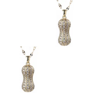  2 Pieces Schmuck Perlenkette Damen Halskette Halsketten Perlenschmuck - Picture 1 of 12