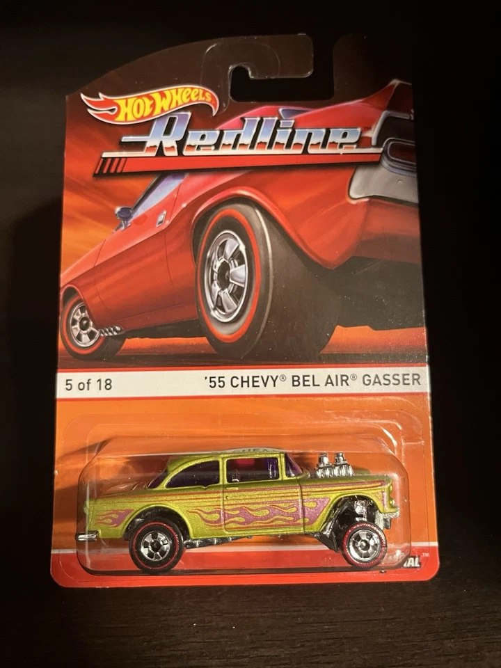UH Hot Wheels Redline '55 Chevy Bel Air Gasser #5/18 New Sealed - Image 1 of 1