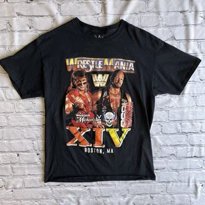 Wrestle Mania 1998 Shawn Michaels Vs Stone Cold Medium Repro XIV Unisex T-Shirt - Bild 1 von 6