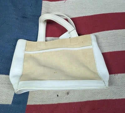 Bolso de Mano Pequeño COACH Vintage Años 90/Y2K Cuero Tweed Bleecker Estilo 6121 Foto 1 de 4