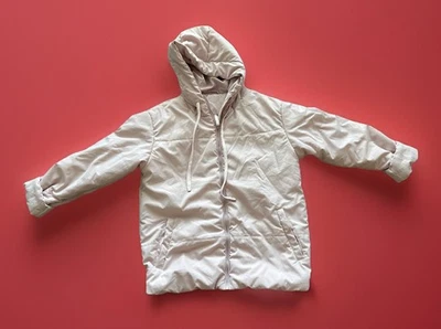 Pink Girls  Puffer Coat With Hood Size M  - Image 1 of 4