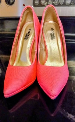 Barbie Charlotte Russe Mujer Rosa Caliente Serpiente - Estampado Tacones Altos Talla 6 Foto 1 de 4