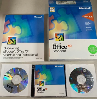 Microsoft Office 2002 XP Standard Upgrade w/ CD & Product Key Guide Word Excel - Image 1 of 4