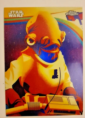 2025 Topps Star Wars Chrome Admiral Ackbar Kyber Light Card SSP - Image 1 of 2