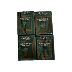 4 Boxen Shea Moisture Men Sheabutter & Mafuraöl feuchtigkeitsspendende Seife 8 Riegel - Bild 1 von 5
