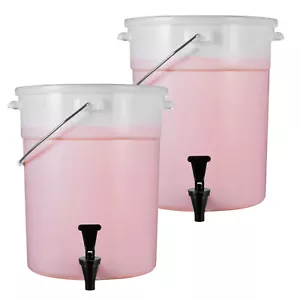Drink Juice Dispenser 5 Gal Beverage Dispenser for Parties Plastic with Spigot - Picture 1 of 12