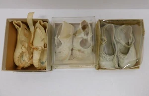 Vintage 1940s Mrs Days (2), And Baby Deer Baby Shoes 3 Pair Sz 2+2+0 In Boxes - Picture 1 of 8