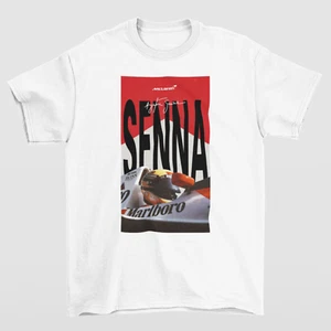 Ayrton Senna T-Shirt, Ayrton Senna Tee, Racing Team Shirt, Driver Top, SENNA F1 - Picture 1 of 4