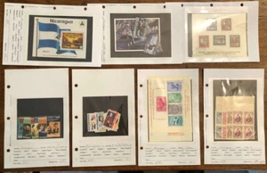 E1249: Moderne Nicaragua Briefmarken + Blätter; Lebenslauf 90 $ - Bild 1 von 1