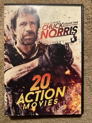 20 Action Movies: Featuring Chuck Norris (DVD, 2016, 4-Disc Set) - image 1 of 2