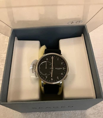 Skagen Hagen черный силиконовый гибридный Smartwatch - SKT1122 - 42 мм - совершенно новый! - Изображение 1 из 4