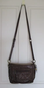 COLORADO LEATHER SHOULDER CROSS BODY SATCHEL BAG DARK BROWN BOHO MADE IN INDIA - Picture 1 of 12