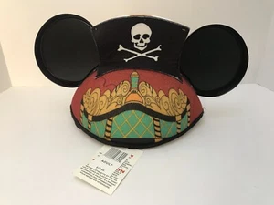 Disney Parks Peter Pan Mickey Mouse Ears Hat Cap Captain Hook Pirate Theme NEW - Picture 1 of 7