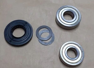 Trommellagersatz Lagersatz LS 3 für Miele WA700 WA800 WA900 mit Federscheiben - Bild 1 von 2