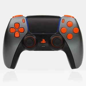 Gunmetal Fury Black Sony x Killscreen DualSense PS5 Controller Gray Clicky - Picture 1 of 6