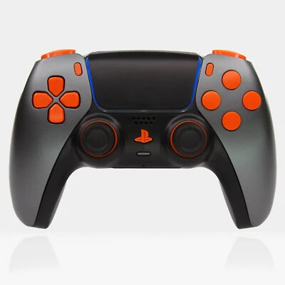 Gunmetal Fury PS5 Controller Black Gray Killscreen PlayStation DualSense Clicky - Image 1 of 4