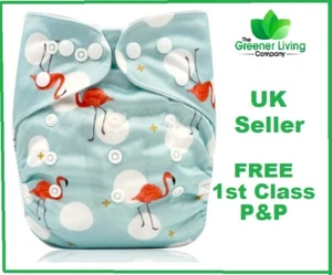 Reusable Cloth Nappy Washable Adjustable Pocket Baby Diaper Nappies 0-36 months - Picture 1 of 14