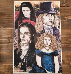 Interview With The Vampire Horror Movie 11x17 Art Print Signed Chris Oz Fulton - Picture 1 of 4