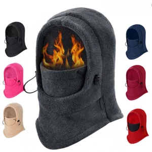 Windproof Fleece Neck Winter Warm Balaclava Ski Full Face Mask for Cold Weather - Picture 1 of 19