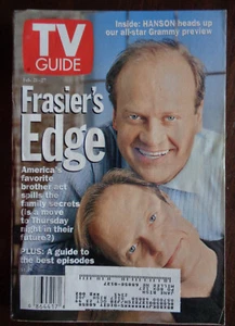 TV GUIDE February 21, 1998 FRASIER'S EDGE-K. Grammer David Hyde Pierce-GRAMMYS - Foto 1 di 3