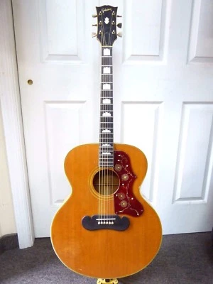 1969 Gibson Vintage Acoustic Jumbo Guitar  J-200 USA STINGER TAIL With Case RARE - Image 1 of 4