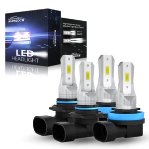 For 2009-2012 Chevy Traverse Sport Utility 4-Door 4x LED Headlight High Low Beam - Picture 1 of 14