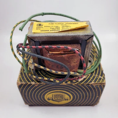 Transformador de filamento vintage Stancor P-6456 117/107 voltios, 50/60 ciclos, con caja Foto 1 de 4