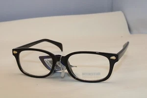 NEW 1950's Vintage Style Black Frame Clear Lens UV protection Glasses NWT 8625 - Picture 1 of 5