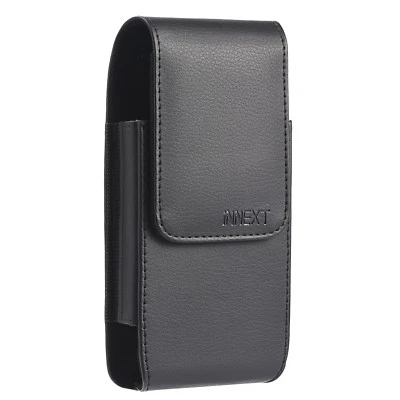 7" XL PU Leather Vertical Case Pouch Belt Loop Holster for Phone with Otterbox - Image 1 of 4