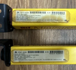 STI MS4332BX & MS4332BR MINISAFE MS4300 CURTAIN EMITTER & RECEIVER **USED** - Picture 1 of 5