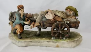 GROßE SCHWERE CAPODIMONTE Porzellan Gruppe Figur " Giacomo Scotti " 37 cm 4,1 KG - Bild 1 von 14