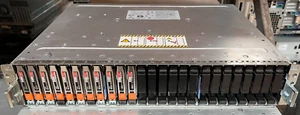 EMC SAE 25-Bay SFF Hard Disk Expansion Array 11x 600GB SAS HDDs 2xCntrs 2xPSUs - Foto 1 di 5