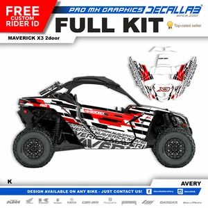 CAN AM MAVERICK X3 SUPER DURABLE UTV Stickers Set Graphics Kit Decals Decallab - Picture 1 of 6