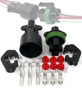 Delphi Metri-Pack 3-Pin 43amp Seal 480 Series 3-Conductor Connector w/14-16 AWG - Picture 1 of 7