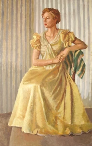 Margaret Hawkes (20.Jh.) feines Frauenportrait Ölgemälde um Mitte 20. Jh. - Bild 1 von 7