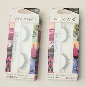 Wet n Wild Shutter Shock Alt Fringe Eye lashes & Glue C972A 2 packages - Picture 1 of 3