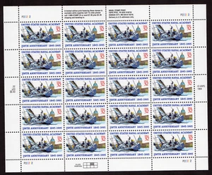 Scott #3001 Naval Academy Sheet of 20 Stamps - MNH P#22222 - Picture 1 of 1