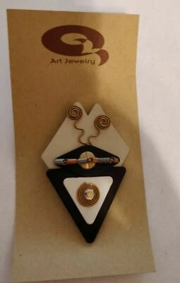 Алюминиевая булавка Cyclopia от Q Art Jewelry — уникальное произведение искусства! - Изображение 1 из 2