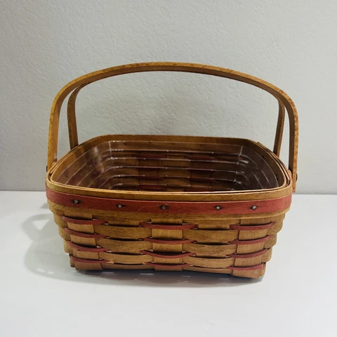 Longaberger Picnic Basket Shades of Autumn Pie Holder Home Decor 1998 Vintage Cover