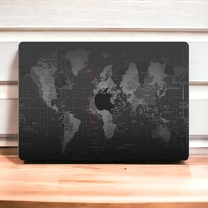 World Map MacBook Skin - Full cover skin for MacBook Pro & Air Models, M1, M2 - Picture 1 of 7