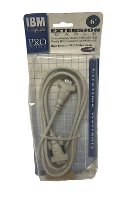 Belkin Pro Series VGA SVGA Monitor Extension Cable (BLKF2N02506) 6ft 1.8m DB15 - Image 1 of 2