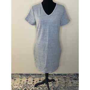 32 Cool women's dress tunic size MEDIUM short sleeves Rayon blend S/L pockets 