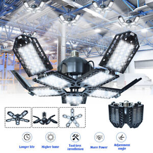300W LED Garage Light Super Bright Shop Ceiling Light Deformable 30000LM Bulb US